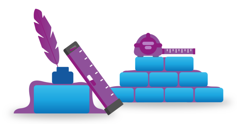 Blue and purple surveyor image